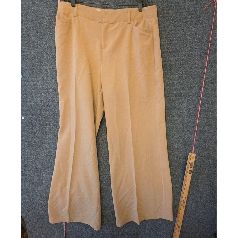 Torrid Dress Pants Womens 16R Beige Twill Straight Leg Work Career Stretch